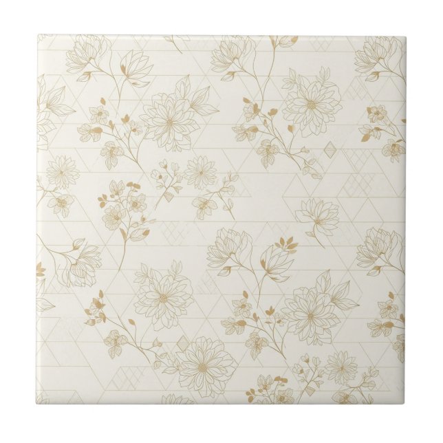 Minimal Botanical Line Art Pattern (1) (Frente)