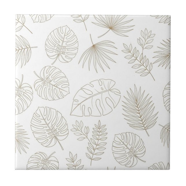 Minimal Botanical Line Art Pattern (4) (Frente)