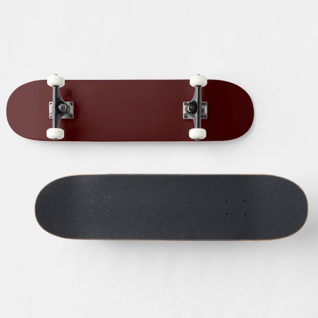 Minimal Burnt Maroon Skateboard for Skaters (Horz)