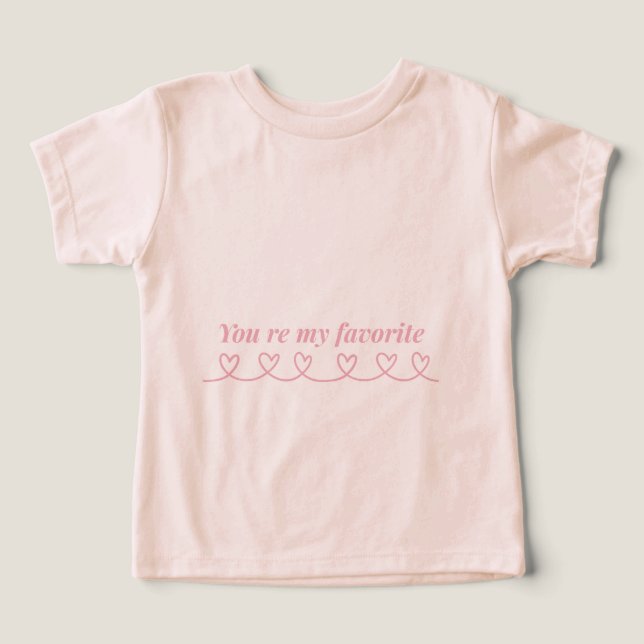 Minimal Heart Arrow Valentine T-Shirt (Design frontal)