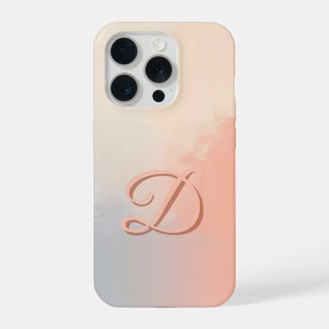 Minimal Letter D Phone Case – Aesthetic Monogram D (Verso)