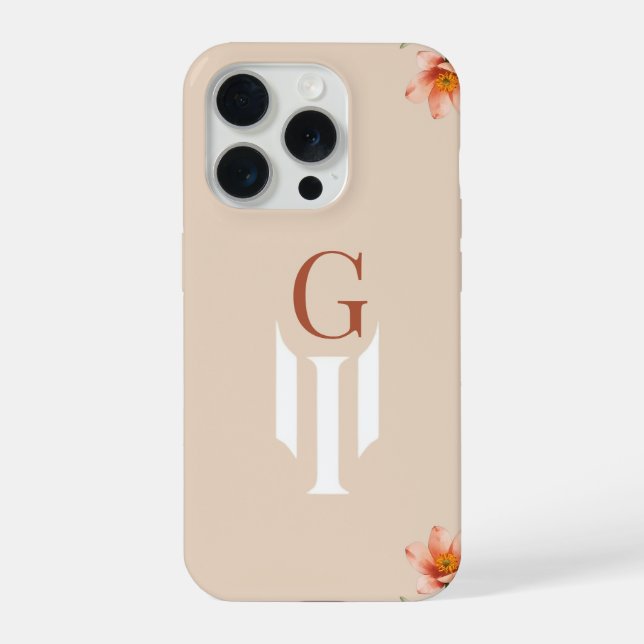 Minimal Letter G Monogram Phone Case (Verso)