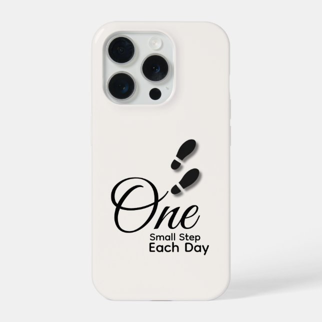 Minimal Motivational iPhone 15 Pro Case (Verso)