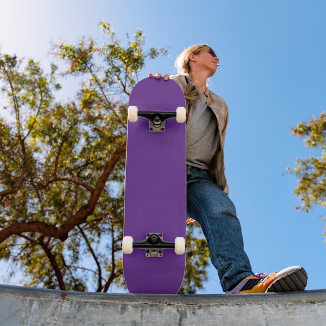 Minimal Royal Purple Skateboard for Skaters (Ao ar livre 1)