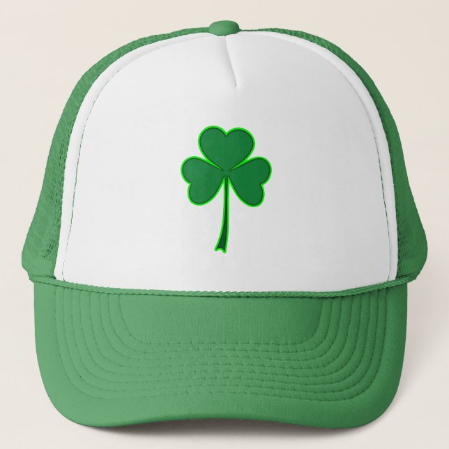 Minimal Shamrock St Patrick’s Day Shirt – boné (Frente)