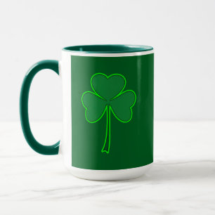 Minimal Shamrock St Patrick’s Day Shirt – caneca