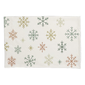 Minimal Snowflakes Seamless Pattern