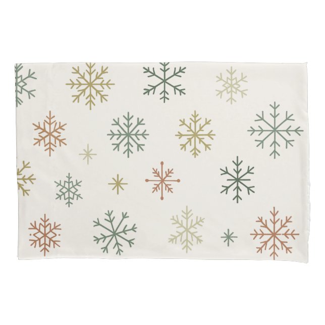 Minimal Snowflakes Seamless Pattern (Frente)