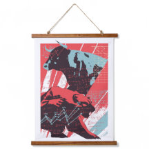 Minimal Stock Market Bull Bear Chart