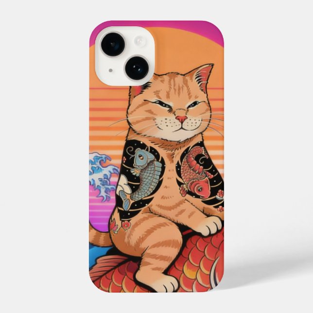 Minimal Wave iPhone 14 Case (Verso)