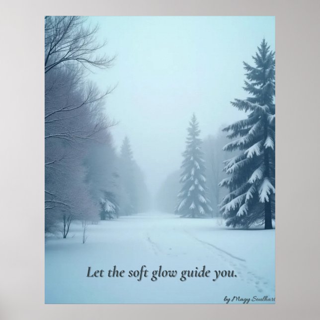 Minimal Winter Calm Poster – Neutral Wall Art (Frente)