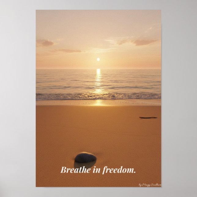 Minimal Winter Calm Poster – Neutral Wall Art (Frente)