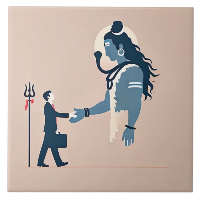 minimalism image of an ordinary person greeting go (Frente)