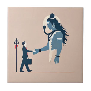 minimalism image of an ordinary person greeting go