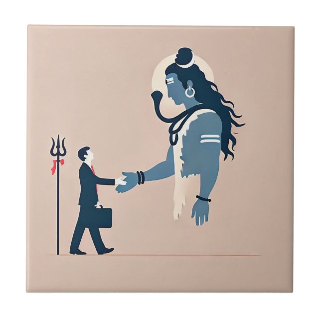 minimalism image of an ordinary person greeting go (Frente)