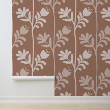 Minimalismo Bloqueado Em Mocha Mousse Flowers XL