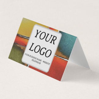 Minimalismo - Bloqueio de cores - Cartões de visit