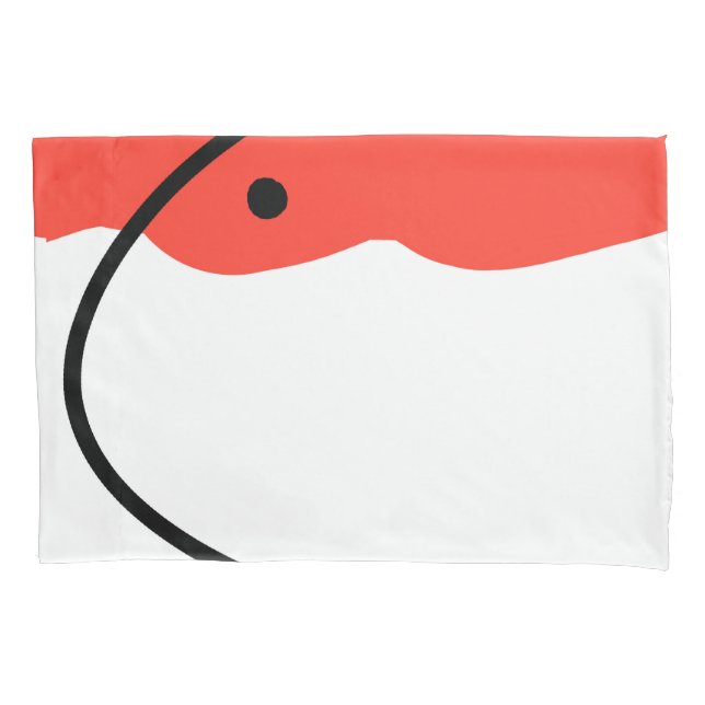 Minimalismo branco preto-vermelho abstrato Art Cor (Frente)