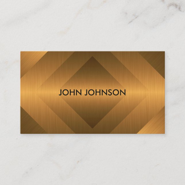 Minimalismo Cartão de visita de Vip Marinho Dourad (Frente)