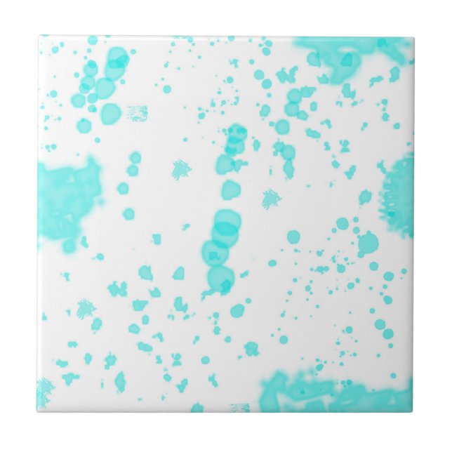 Minimalismo de abstrato Art Pastel Turquoise (Frente)