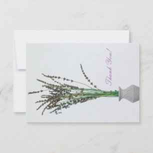 Minimalismo lavanda Vase Obrigado Placa Simples