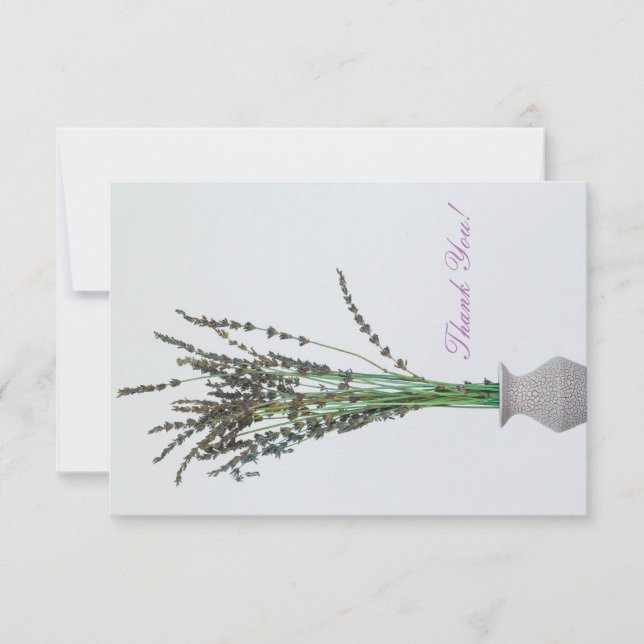 Minimalismo lavanda Vase Obrigado Placa Simples (Frente)