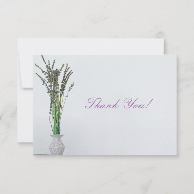 Minimalismo lavanda Vase Obrigado Placa Simples (Frente)