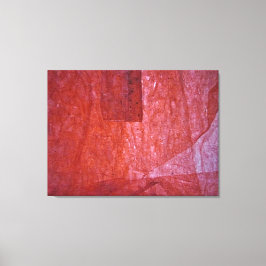 Minimalismo vermelho Impressão em tela esticada, V