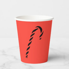 Minimalist Black Christmas Candy cane