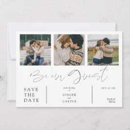 Minimalist Collage Be Our Guest 3 Photos Couple