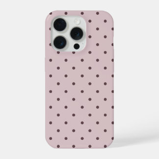 Minimalist Cute Soft Light Pink Brown Polka Dots