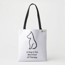 Minimalist Dog Line Art Tote Bag - Cute Custom Pet