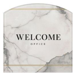 Minimalist Door Sign | Modern Office & Home Welcom