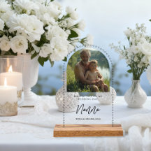 Minimalist Elegant Wedding Photo Tribute Memorial