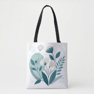 Minimalist Floral Tote Bag