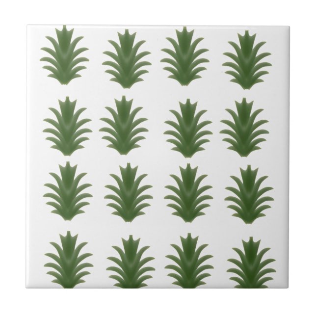 Minimalist Green Leaf Botanical Paper Plate (Frente)