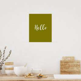 Minimalist Hello Poster