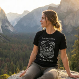 Minimalist Hiker Mountain Crest Your Text Design