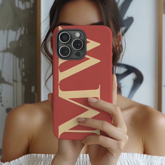 Minimalist Initial Phone Case Custom Gift for Her (Custom Monogram Case Gift for Her or Him, Perfect for Friends, Coworkers, Birthdays & Graduation)