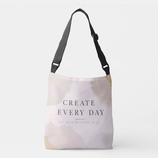 Minimalist Inspirational Tote Bag | Modern Neutral (Frente)