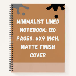 Minimalist Lined Notebook: 120 Pages