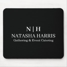 Minimalist Monogram Logo Business mouse pad