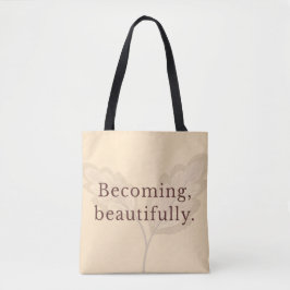 Minimalist Neutral Tote Bag | Modern Feminine Gift