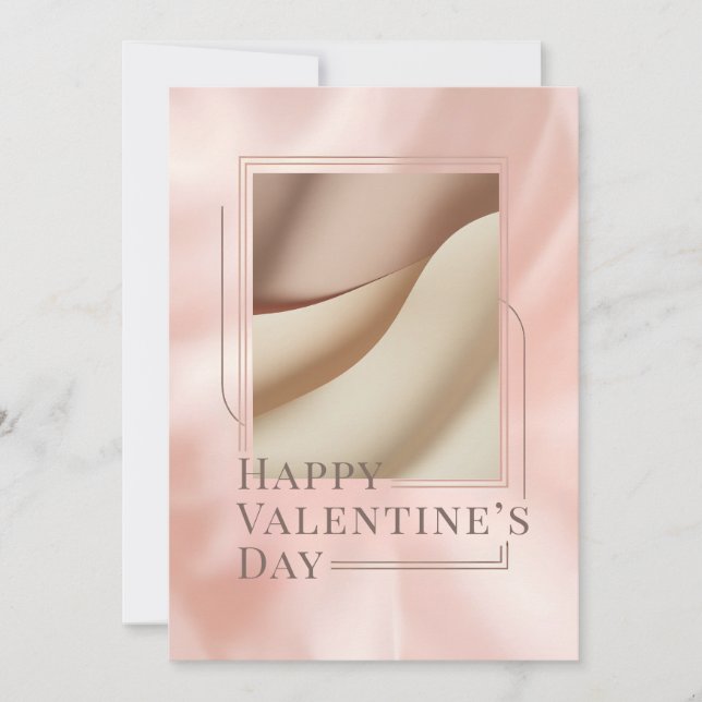 Minimalist Photo Valentine Card (Frente)