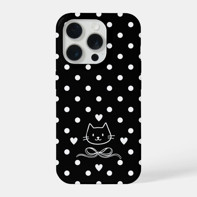 Minimalist Polka Dot Cat (Verso)