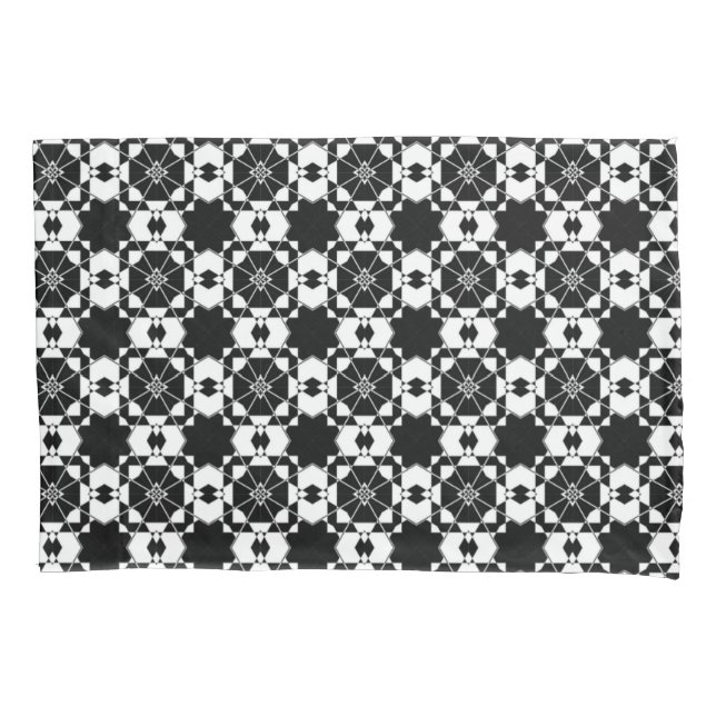 Minimalist retro check pattern – Monochrome design (Frente)