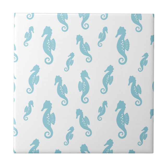 Minimalist Seahorse Ocean Seamless Pattern (1) (Frente)