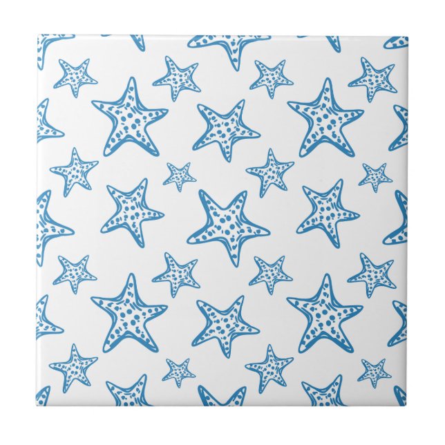 Minimalist Starfish Coastal Pattern (2) (Frente)
