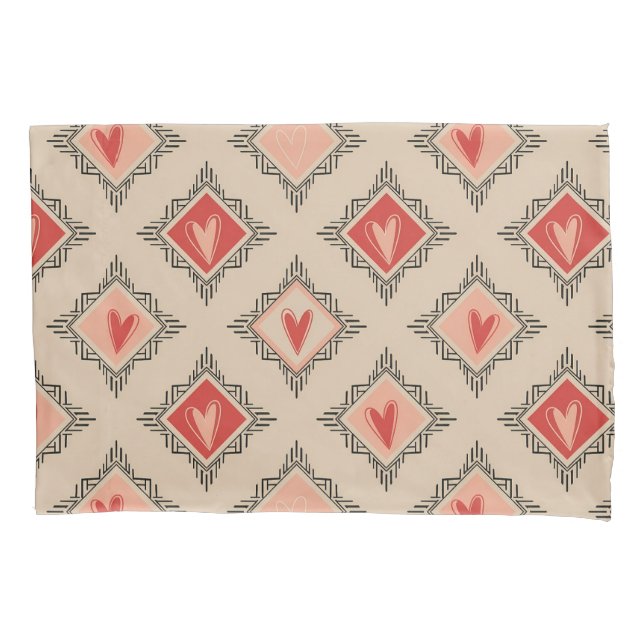 Minimalist Tribal Heart Dusty Rose design  (Frente)