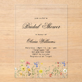 Minimalist Wildflower Bridal Shower